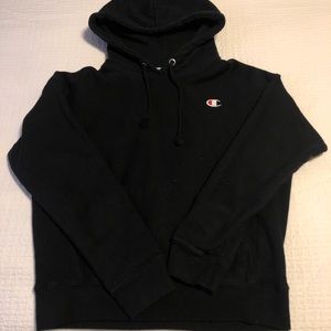 Black champion hoodie